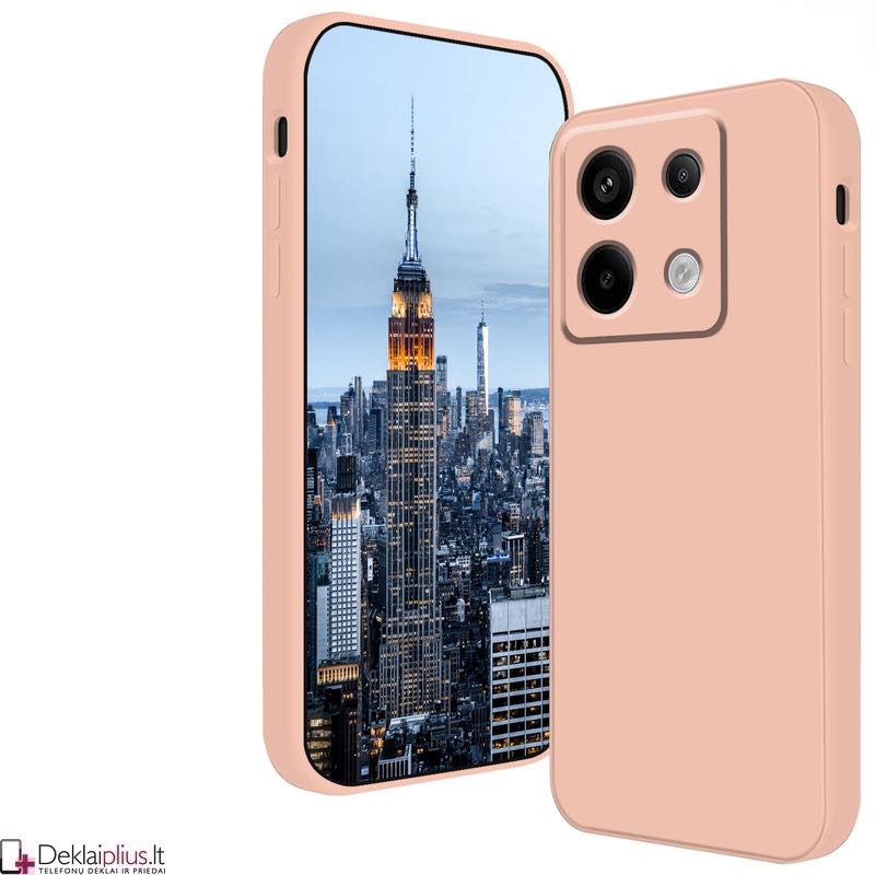Liquid Air silikoninis dėklas su kameros apsauga - rausvas (Xiaomi Redmi Note 13 Pro 5G/Poco X6 5G) Liquid Air silikoninis dėklas su kameros apsauga - rausvas (Xiaomi Redmi Note 13 Pro 5G/Poco X6 5G)